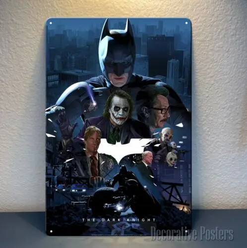 The Dark Knight Movie Metallposter-Blechschild – 20 x 30 cm, Aluminiumplatte Image