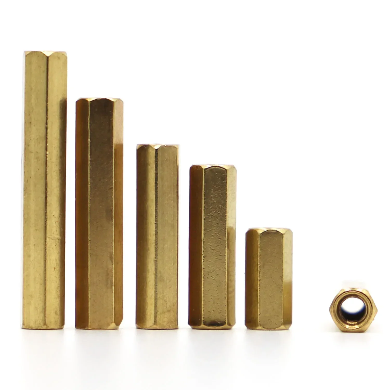 10 Stück M2 M2,5 M3 M4 Sechskant Buchse auf Buchse Messingbolzen Säulen Abstandshalter Schraube Isolationsabstandsschrauben Image