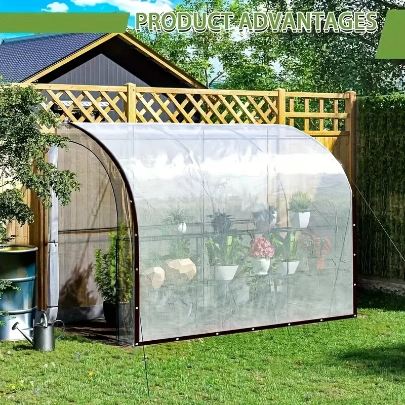 Transparente wasserdichte Plane mit Dichtungsring-Design, 8 Mil dick. Die Veranda-Markise bietet vollständigen Regenschutz, was ermöglicht Image