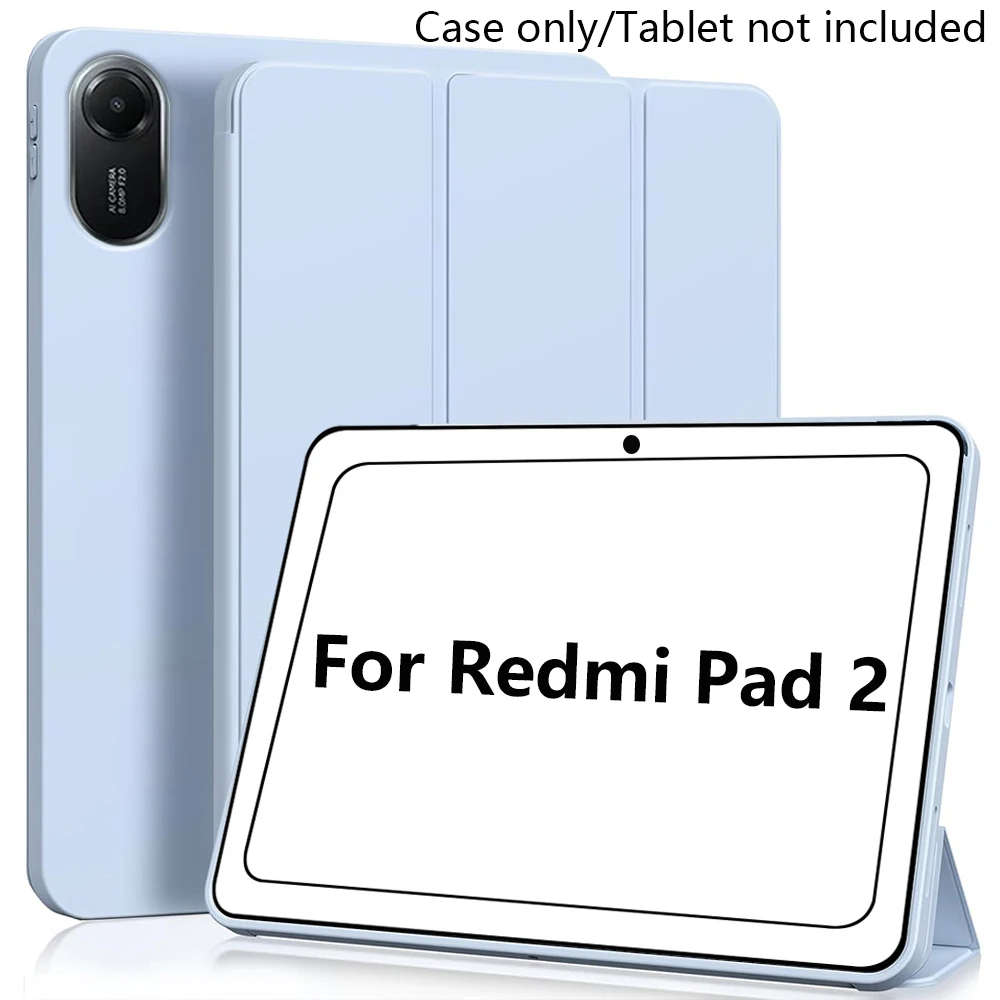 Silikonhülle für Redmi Pad 2 2025 11 Zoll, Leichte Schutzhülle mit Standfunktion und Auto-Schlaf/Aufwach-Funktion Image