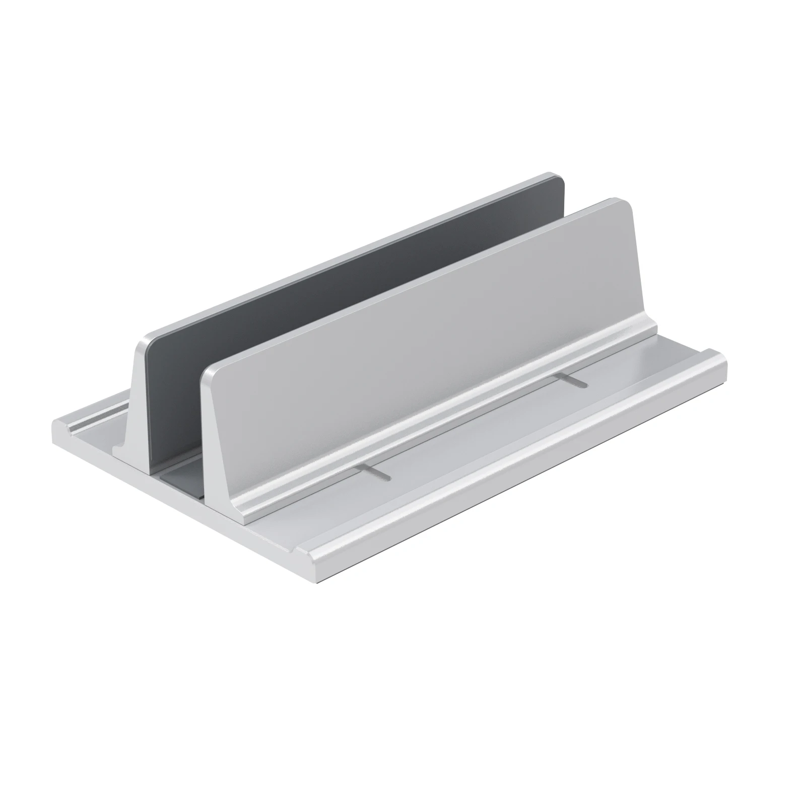 Vertikaler Laptop-Ständer, werkzeuglos verstellbarer Laptop-Ständerhalter aus Aluminium, vertikale Breite von 0,5 bis 1,9 Zoll, unterstützt fast alle Laptops Image