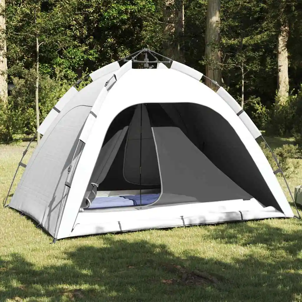 Innenzelt mit Dach, schwarz, 240 x 160 x 133 cm, mit Netz, tragbares, faltbares Campingzelt für Familien, Anti-UV-Vordach Image