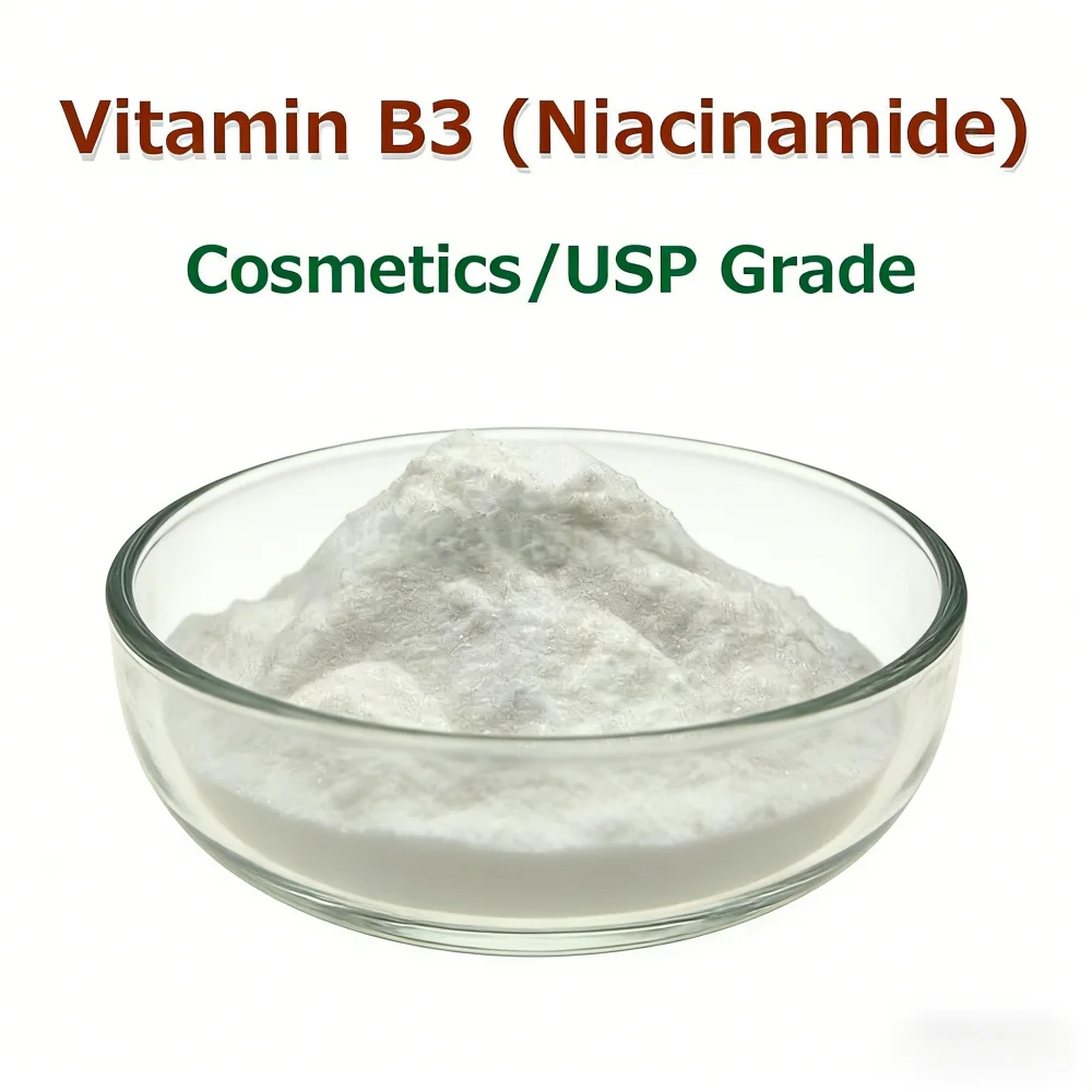 99 % Nicotinamid VB3 Vitamin B3 Pulver, Niacinamid-Pulver zur Hautaufhellung, Emulsionszusatz für die Hautpflege Image