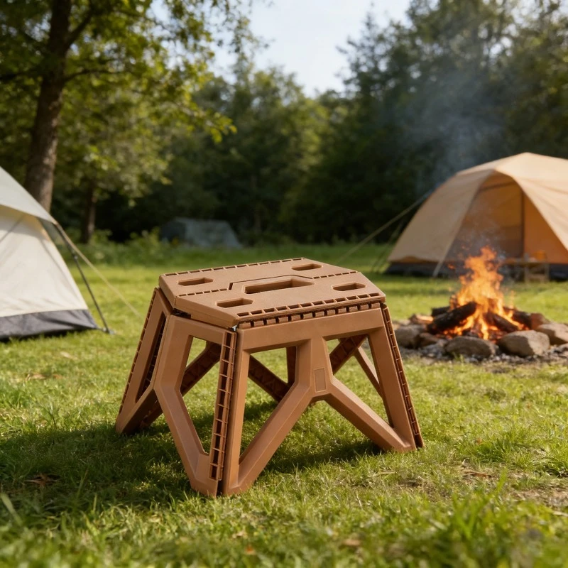 Klappbarer Outdoor-Hocker aus dickem Kunststoff, Schuhwechselstuhl mit hoher Tragfähigkeit, Angelhocker, tragbarer Campinghocker für Ausflüge