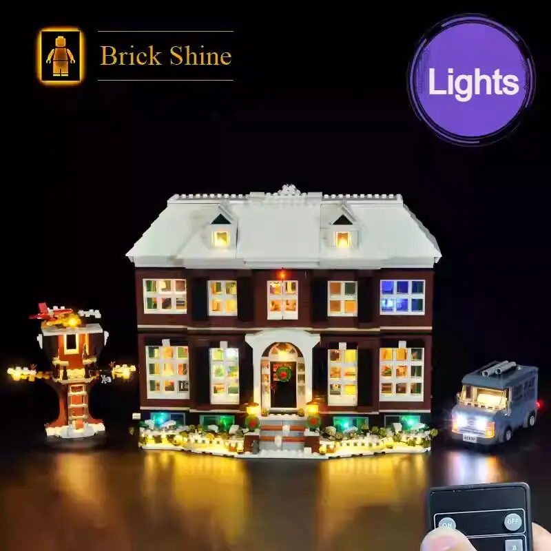 Kreatives LED-Lichtset Kompatibel mit Lego Ideas 21330 Home Alone Baustein-Modell Spielzeug Dekorative Lampe (Nur Licht, KEINE Bausteine) Image