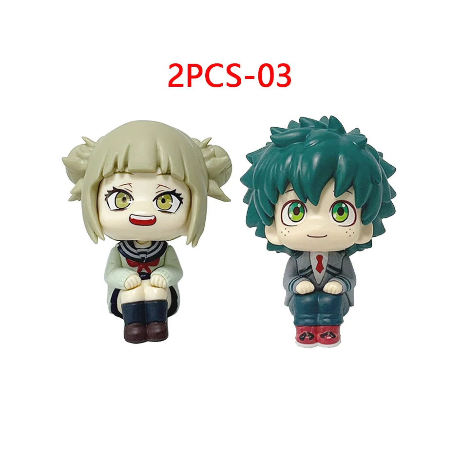 Figur aus PVC My Hero Academia: Tomura Shigaraki / Izuku Midoriya / Katsuki Bakugo Niedliches Chibi | Sammelbares Spielzeugmodell Image