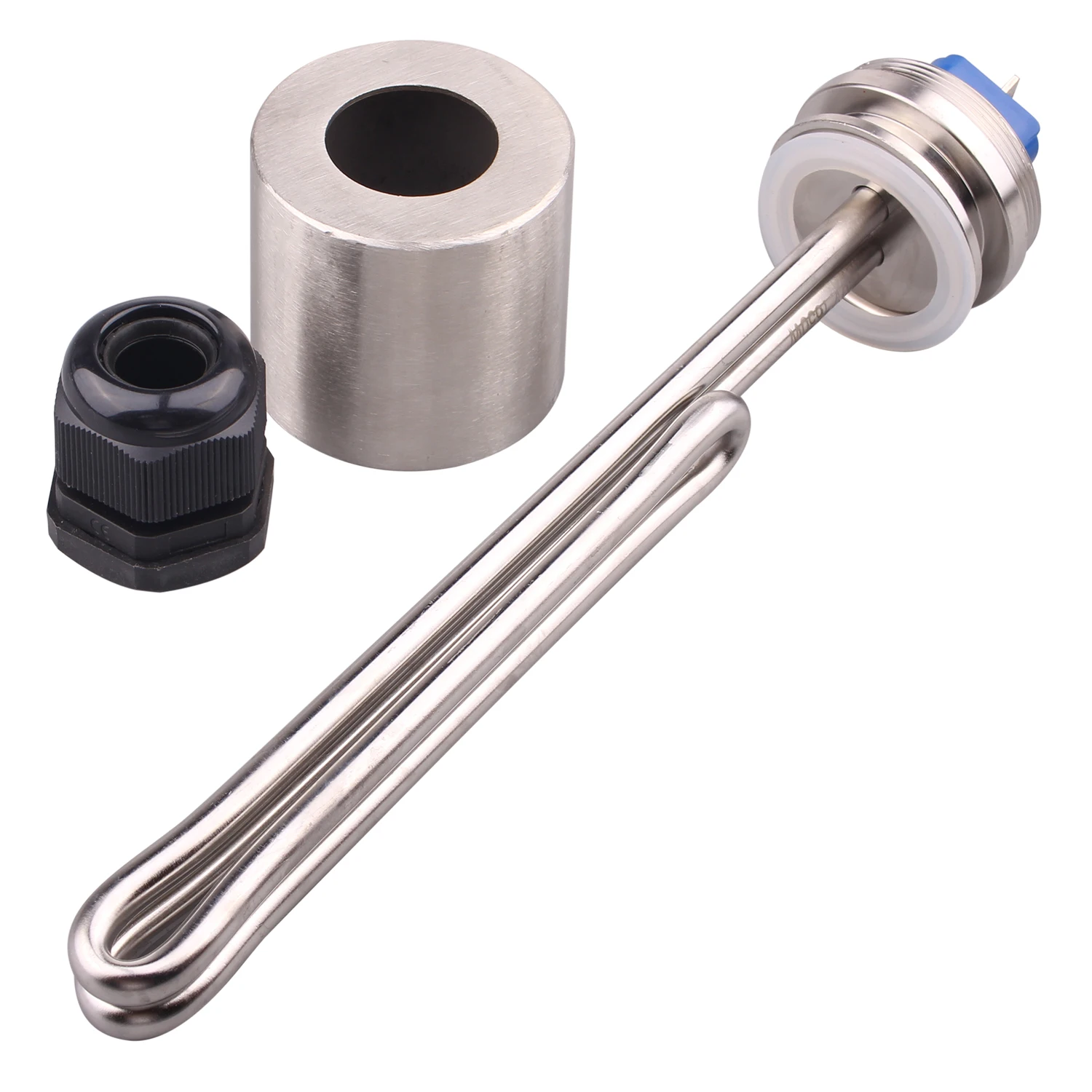 DERNORD 1,5 Tri-Clamp 240 V Brauen Heizelement SUS304 Sanitär Tauchwarmwasserbereiter Kessel 2,5 kW/3,5 kW/4,5 kW/5,5 kW