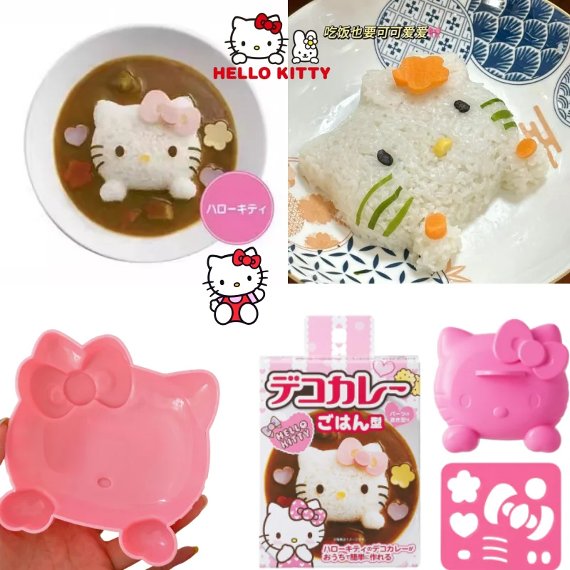 HelloKitty Reis Ball Form Kawaii DIY Sushi Form Onigiri Kreative Kt Katze Küche Curry Reis Sushi Machen Werkzeuge Bento Zubehör Image