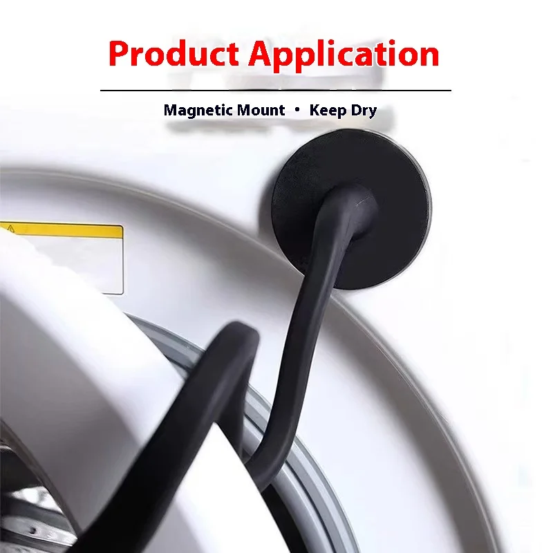 HOMEFISH Support de porte flexible en silicone pour lave-linge et sèche-linge, facile à utiliser, pliable, robuste, pour appareils électroménagers sans odeur