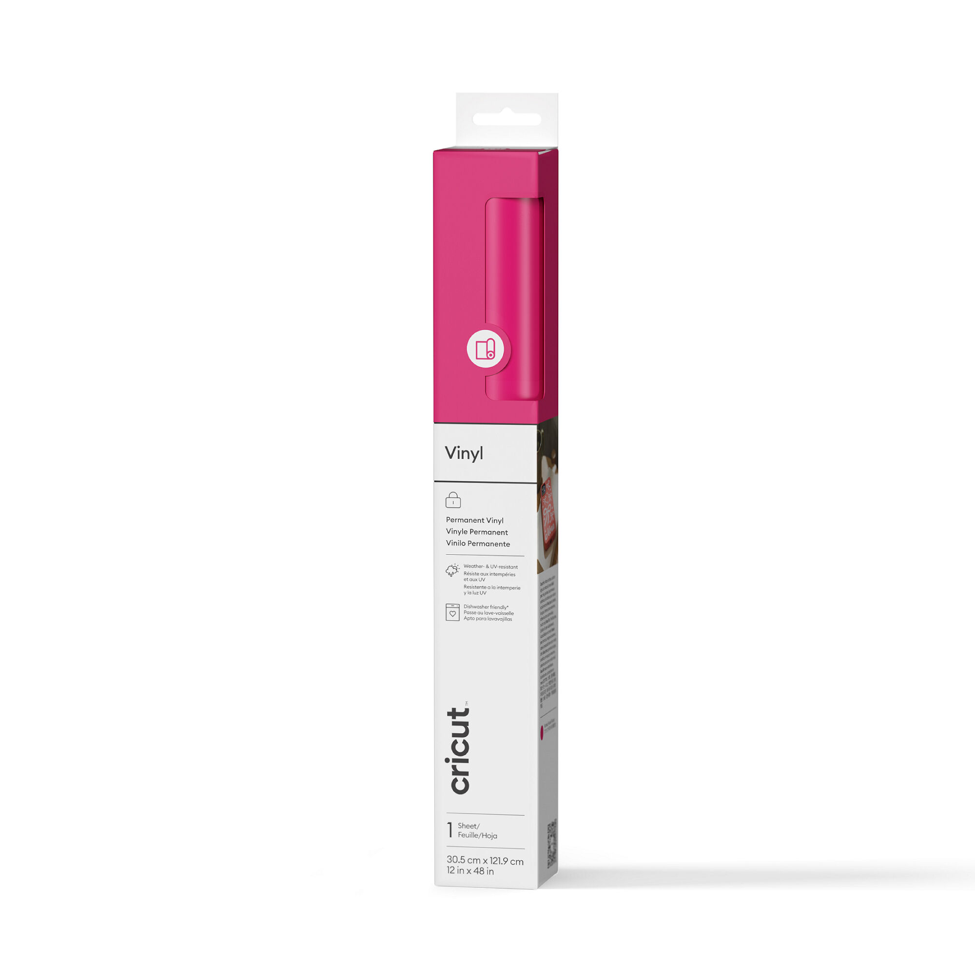 Cricut Matte Vinyl | Permanent | 4 ft | Fuchsia