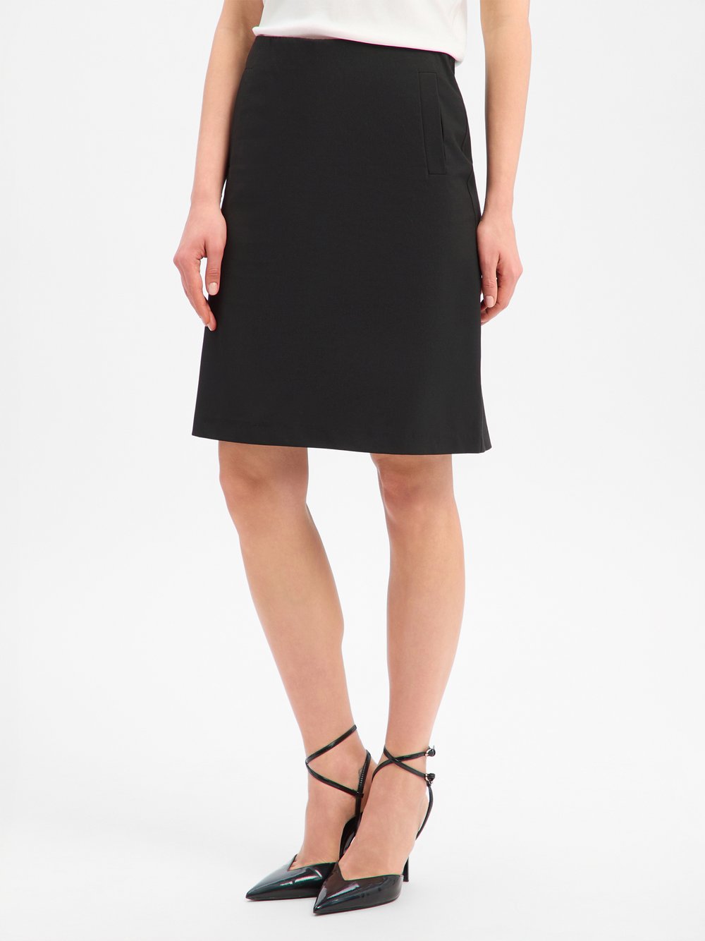 VG Bleistiftrock Damen schwarz, 34