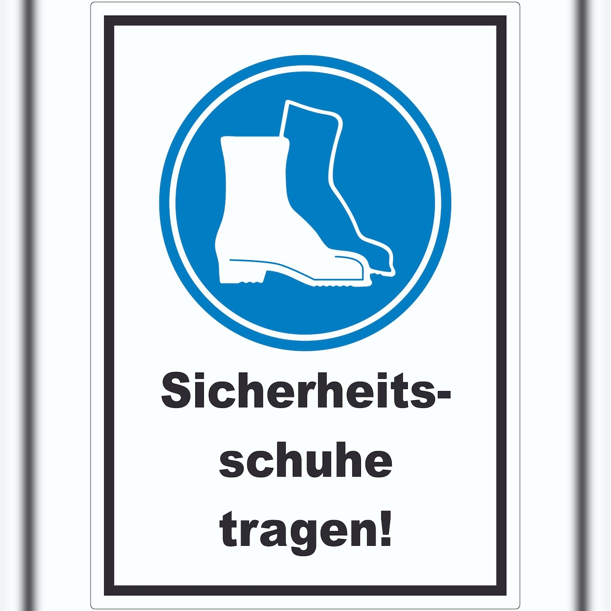 HB-Druck Sicherheitsschuhe tragen Aufkleber A6 (105x148mm) Image