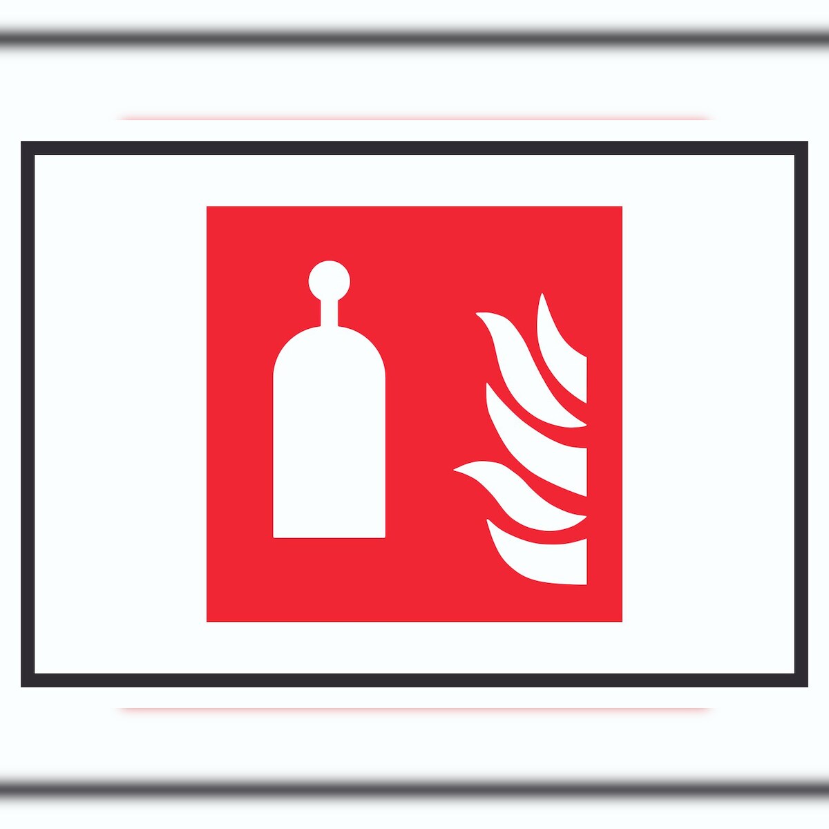 HB-Druck Auslösestation für Raumschutz Symbol Schild A6 (105x148mm) Image