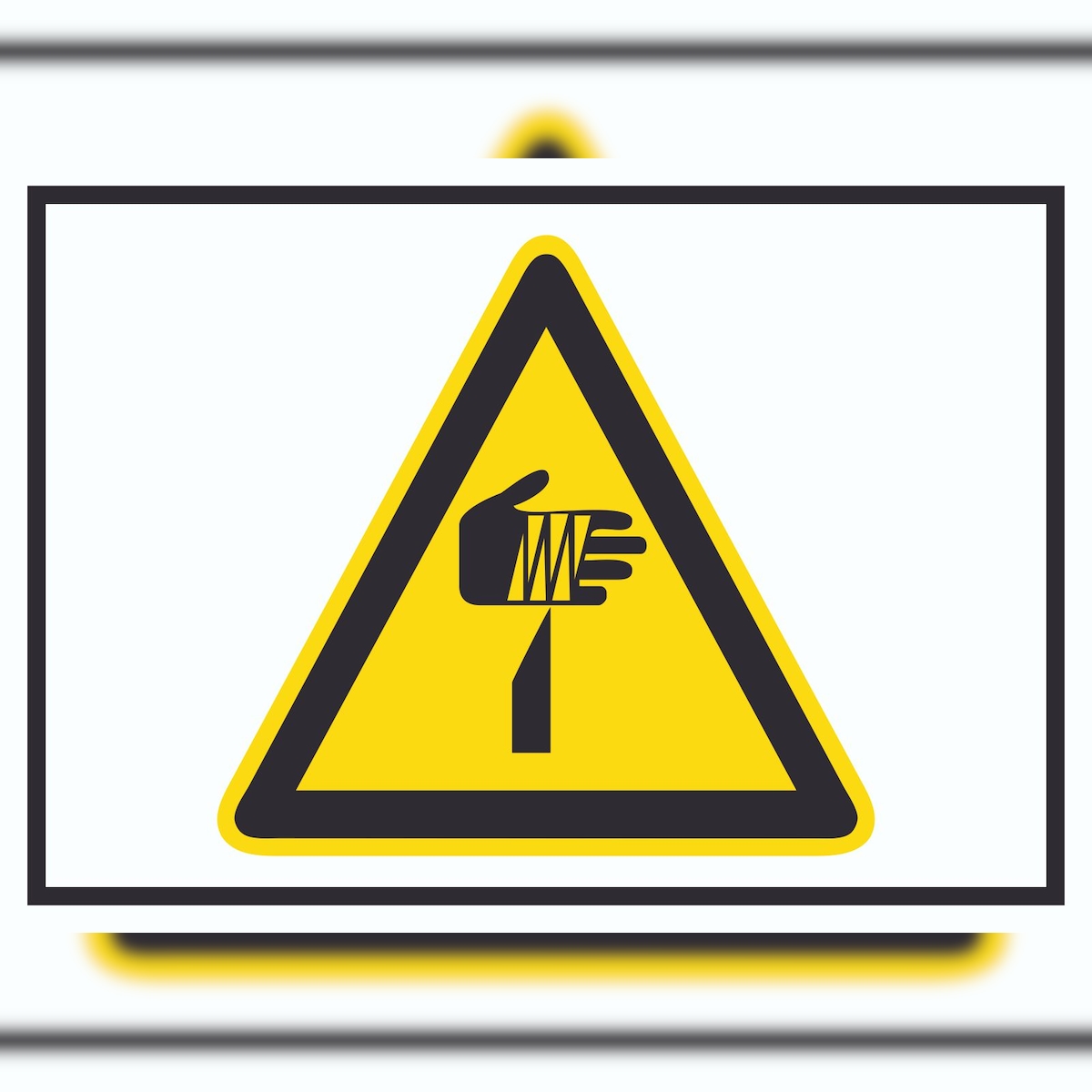 HB-Druck Achtung Spitzer Gegenstand Symbol A5 (148x210mm) Schild Image
