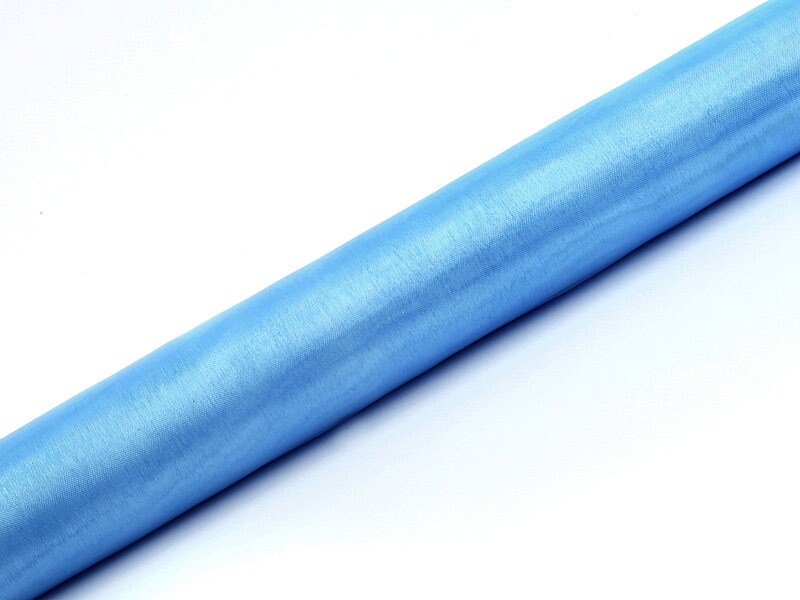 24x Organza Glatt, hellblau, 0,36 x 9m (1 Stk. / 9 lfm) Image