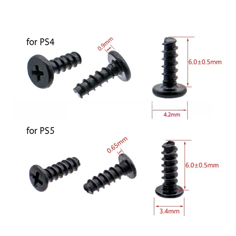 10pcs Screw for PS4 PS5 Gamepad Outer Shell Cross Screw for SONY PlayStation 4 PlayStation 5 Wireless Gamepad Screw Repair Parts