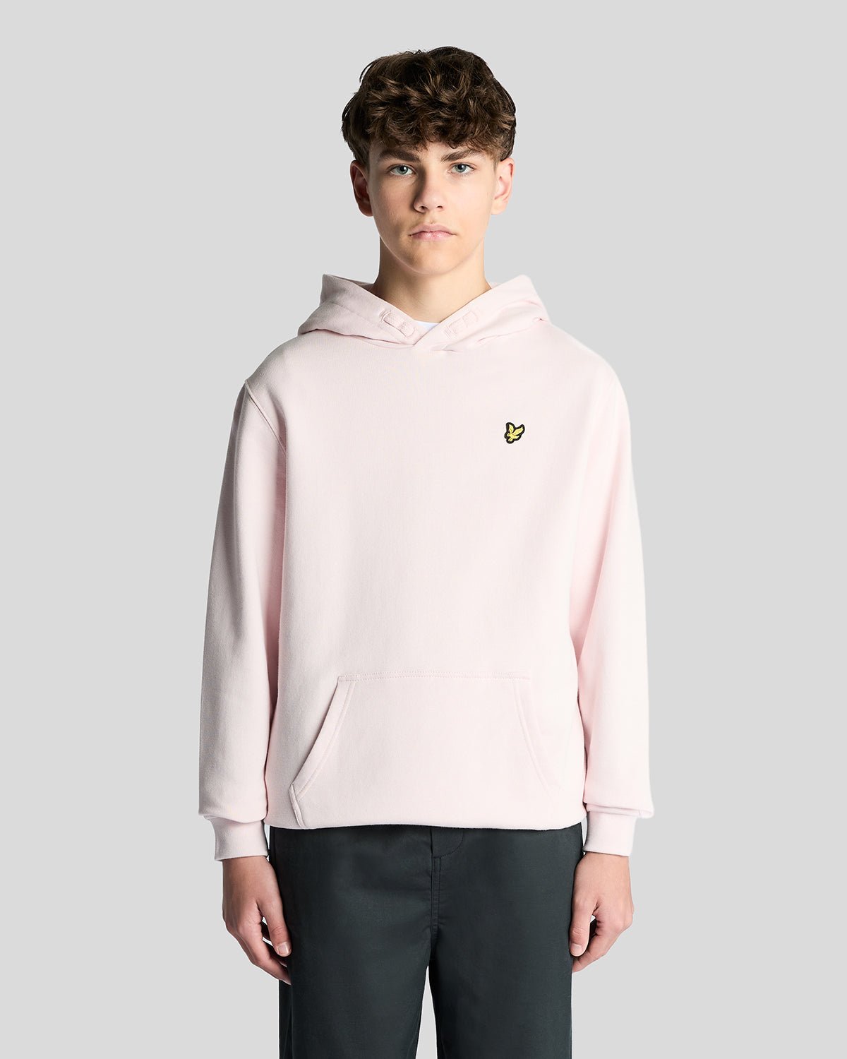 Lyle & Scott Boys Loopback Cotton Hoodie - Pink - Size 14-15Y | Lyle & Scott Sale | Discount Designer Brands