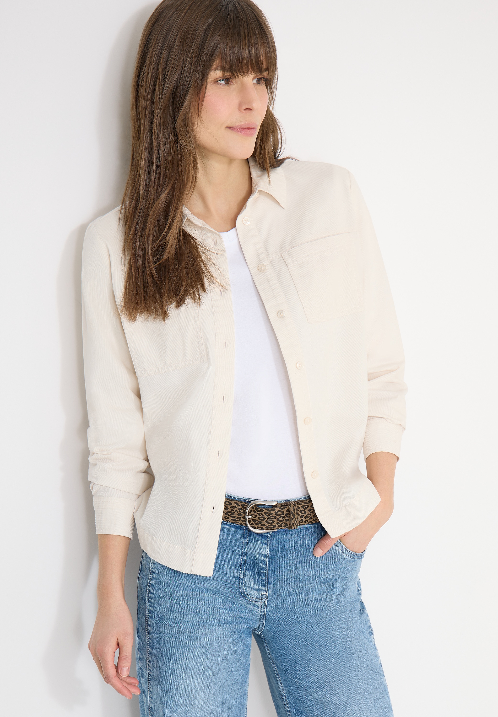 Ledergürtel CECIL, Damen, Gr. 110, schwarz, Stoff, 100% Rindsleder, Gürtel Ledergürtel, Echtleder