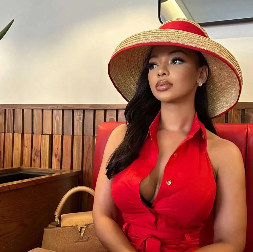 Cappello da sole 2026 con bordo rosso, modello Hepburn, in paglia lucida, stile europeo-americano, intrecciato, da donna, con protezione solare, chapeau femme