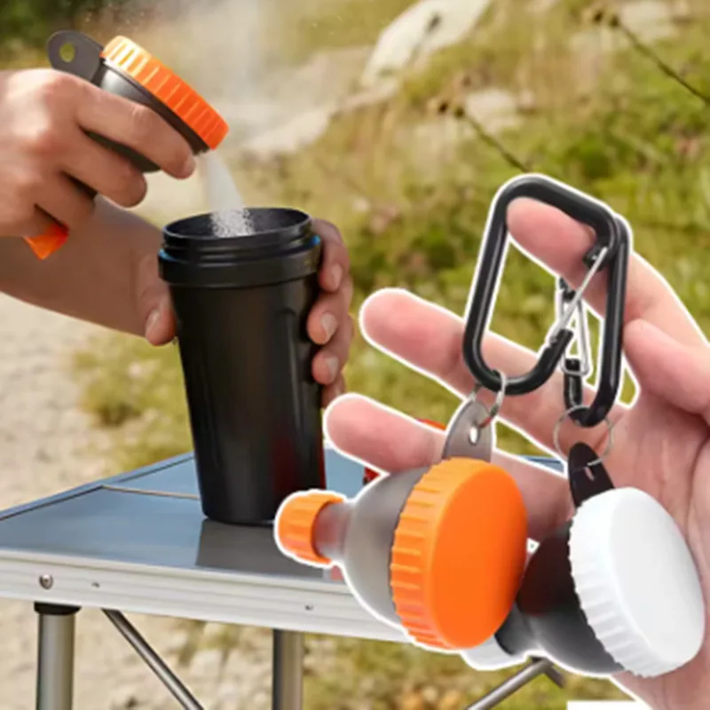 50ML Proteinpulver-Spenderbox, tragbarer Fitness-Nahrungsergänzungsbehälter, Trichter, Sportpulverbox, auslaufsicheres Gehäuse zum Wandern Image