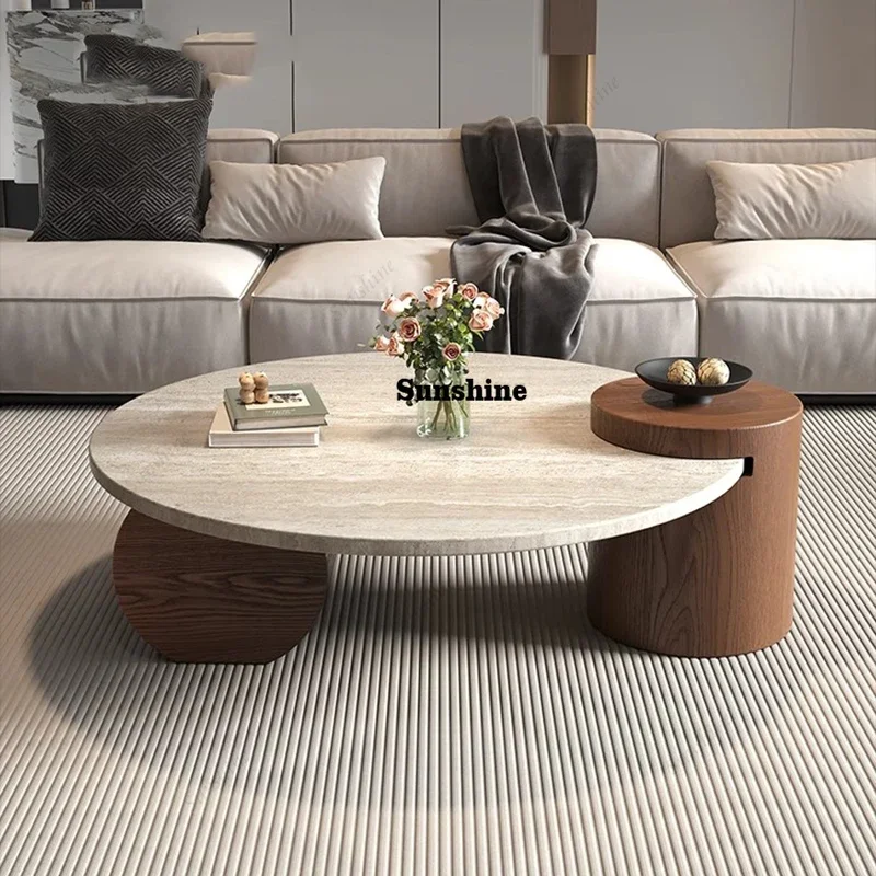 Designer-Couchtisch aus Holz, japanischer moderner nordischer Schlafzimmer-Couchtisch, minimalistisch, einzigartig, Mesa Auxiliar, Eingangshalle, Möbel Image