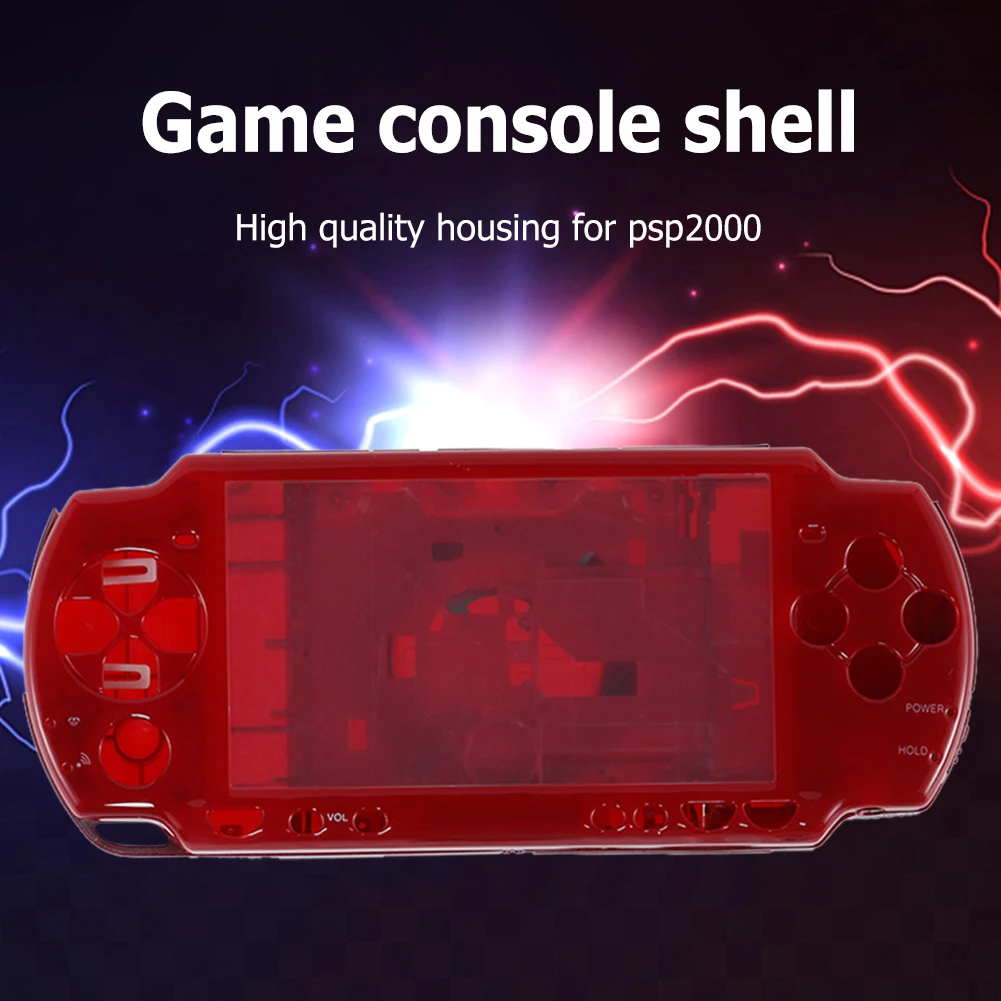 Gehäuseabdeckung, professionelle Schutzhülle, Ersatz mit Tastenset für PSP2000, Zubehör für Spielekonsolen Image