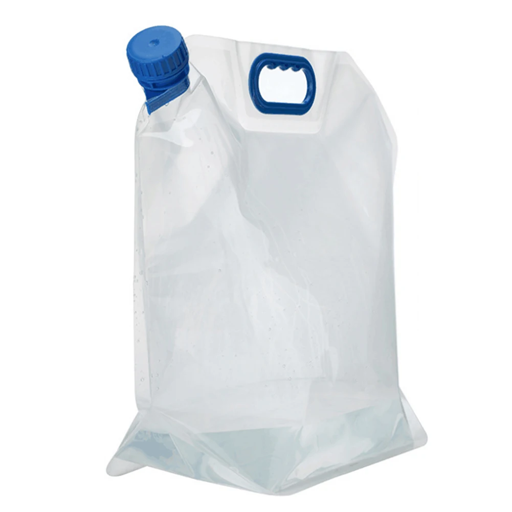 15 l Reise-Wasserflasche, tragbare, faltbare Wasserflasche mit Griff, Trinkwasserbeutel, umweltfreundlich, für Radfahren, Wandern, Reisen Image
