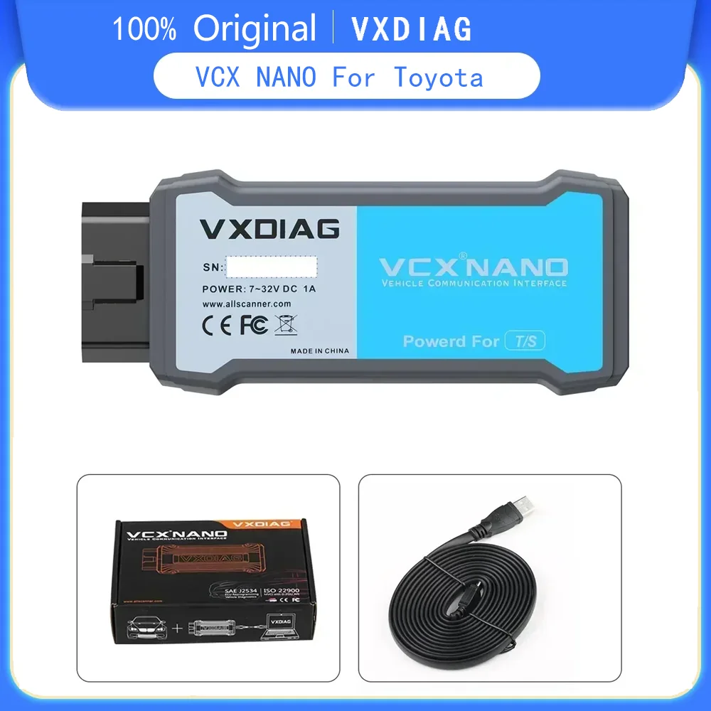 VXDIAG VCX NANO Für Toyota J2534 Programmierung Techstream Für Lexus Auto Diagnose Werkzeuge ECU Codierung Code Reader Scanner Image