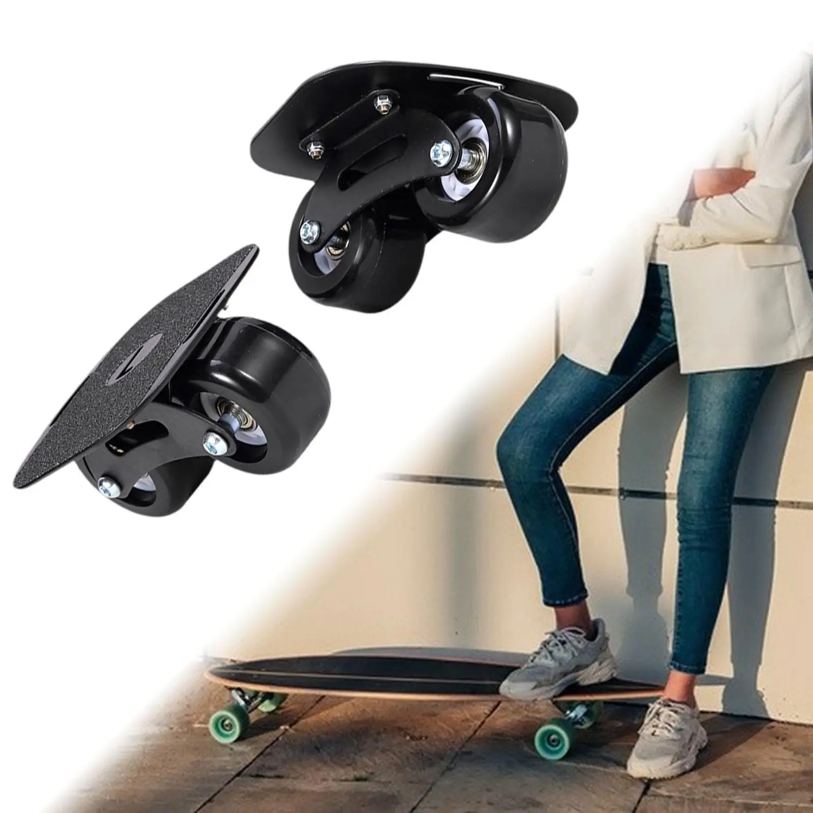 1 Paar Drift-Skates, bequeme Split-Skateboards für Frauen zum Gleiten im Freien