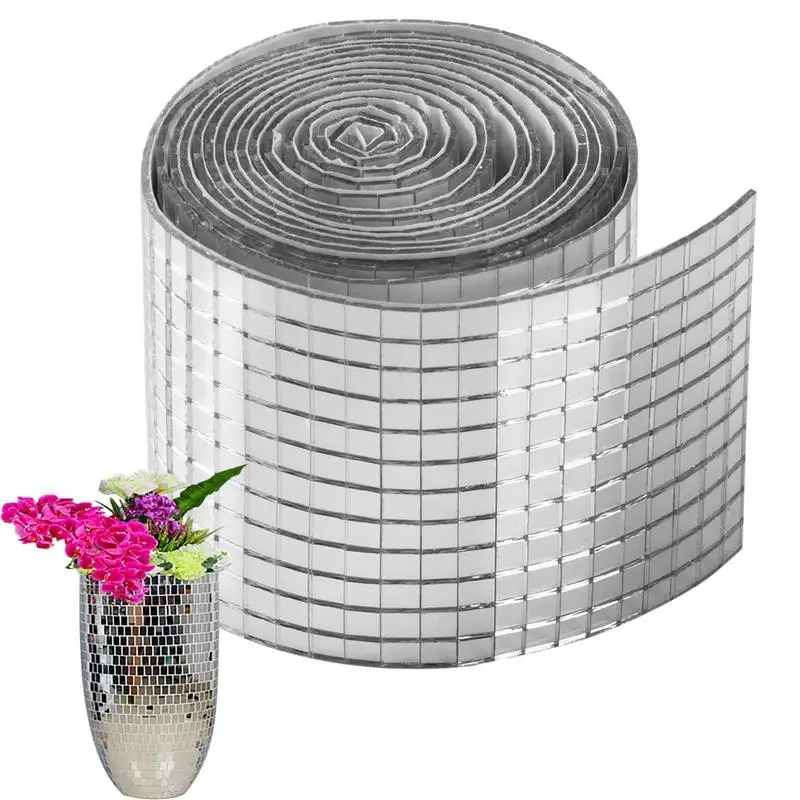 Mosaik Spiegel Fliesen Aufkleber 3D Spiegel Dekoration Patch Selbstklebende Echtglas Handwerk Mini Quadratische Spiegel Mosaik Fliesen Aufkleber