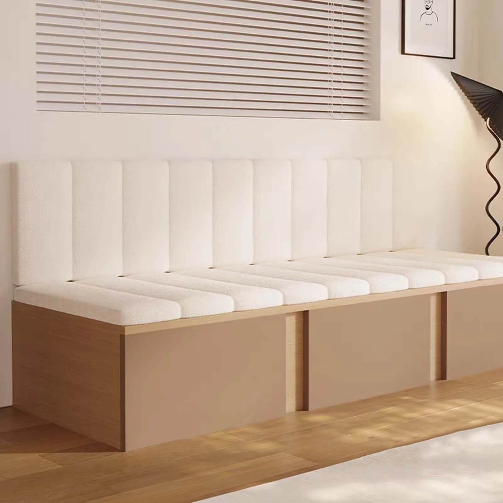 Terrassenkissen aus Frottee, Ausverkaufs-Sitz- und Rückenlehnenkissen-Sets, Möbel/Sofa/Stuhlpolster, Terrassensitzpolster mit rutschfestem Image