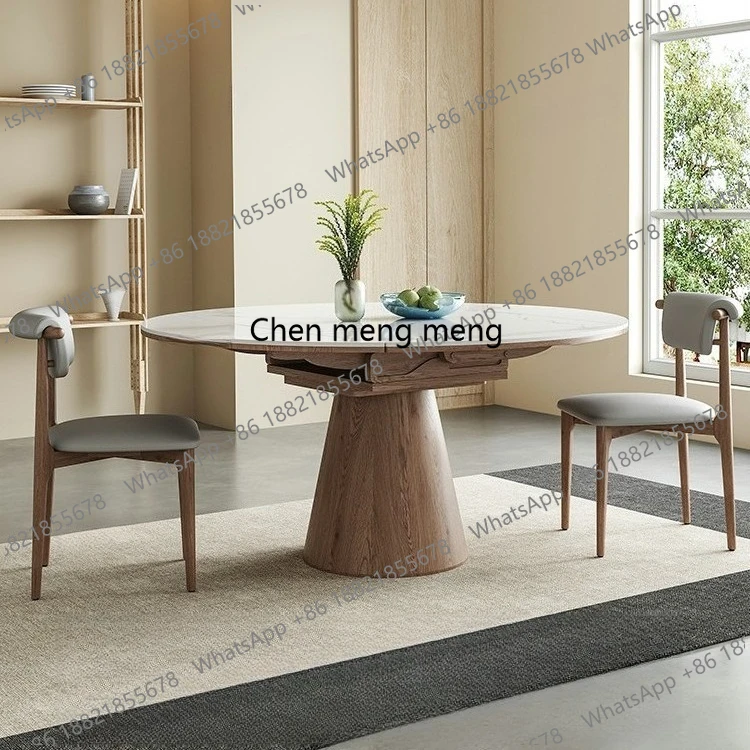 Ausziehbarer Esstisch, rund, industrieller Schiefer, Schlafzimmer-Esstische, Kinder, Cuisin Tavolo Pranzo Allungabile, Gartenmöbel