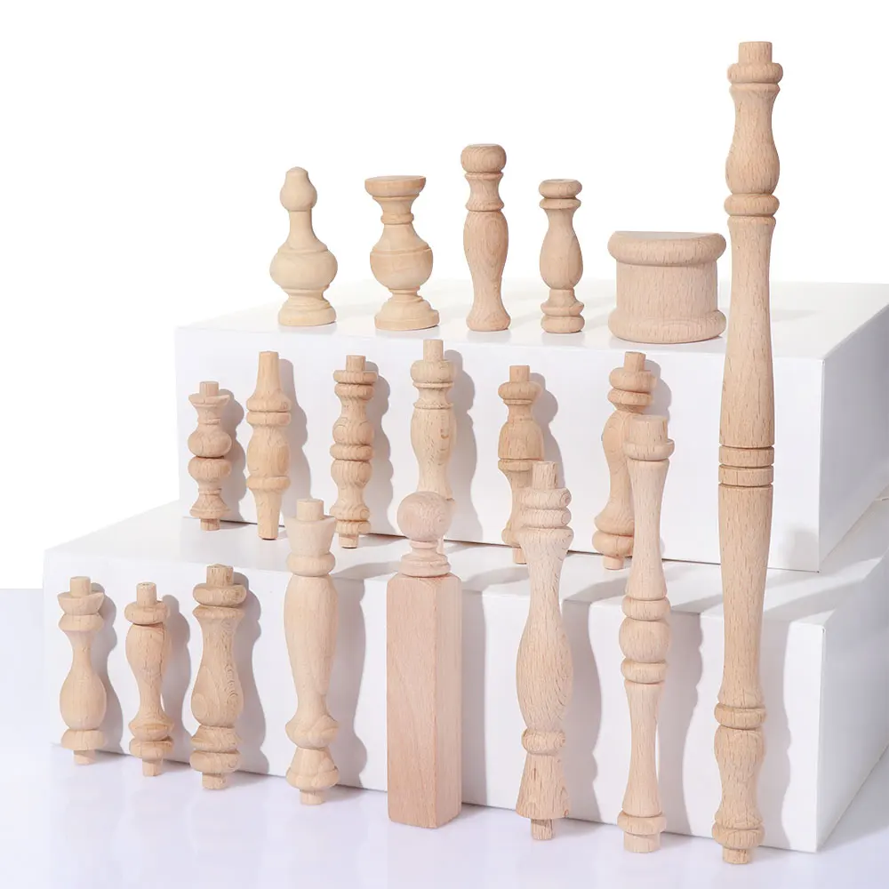 Vintage Holz geschnitzte Möbel Fuß Beine Schrank Sitz Füße Home Decor Multi Stile Dekoration Handwerk europäischen Stil Image