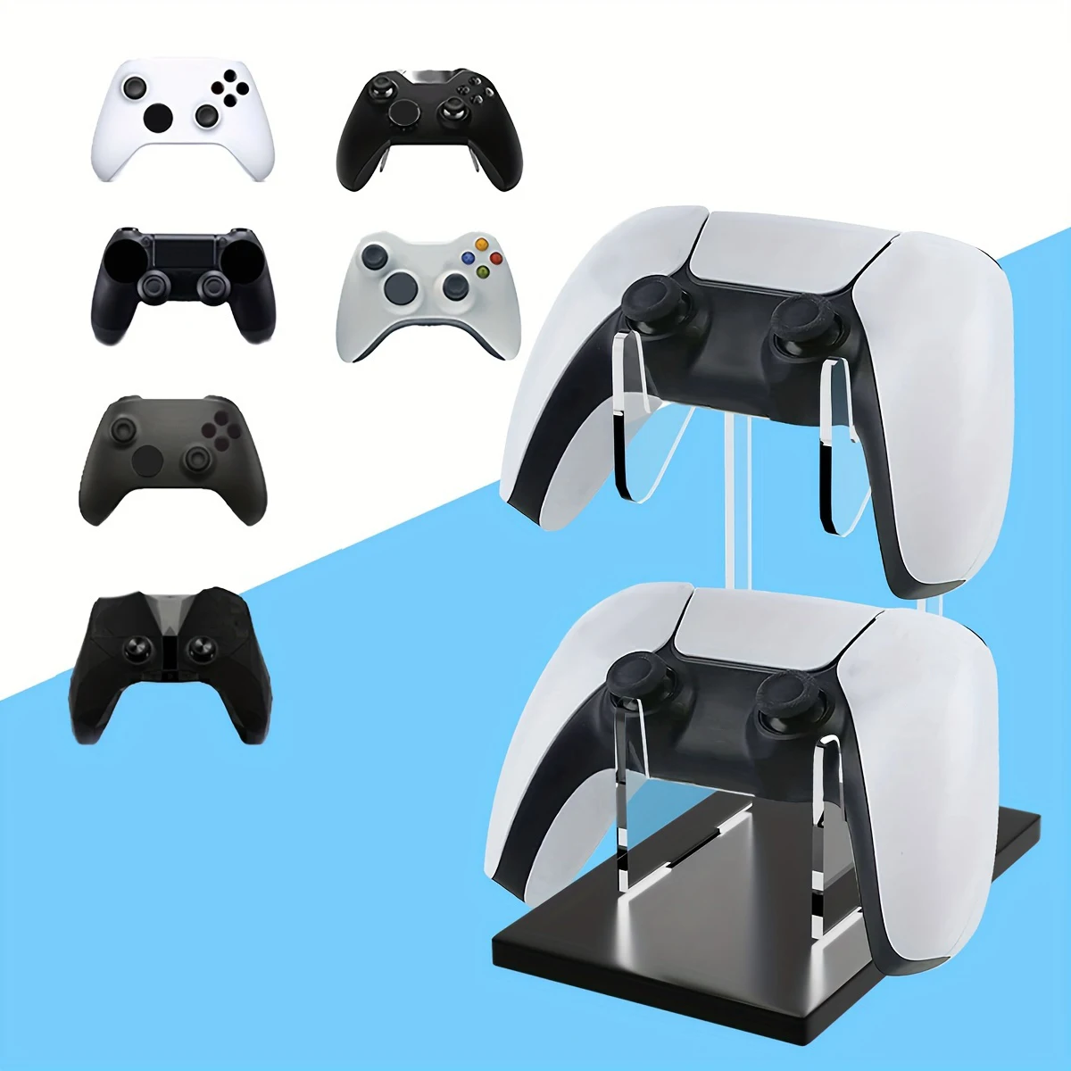 Geeignet für PS5/PS4/Switch Pro/Xbox Elite/Xbox/Xbox 360, zweilagiger Spielekonsolengriff, universelle Halterung