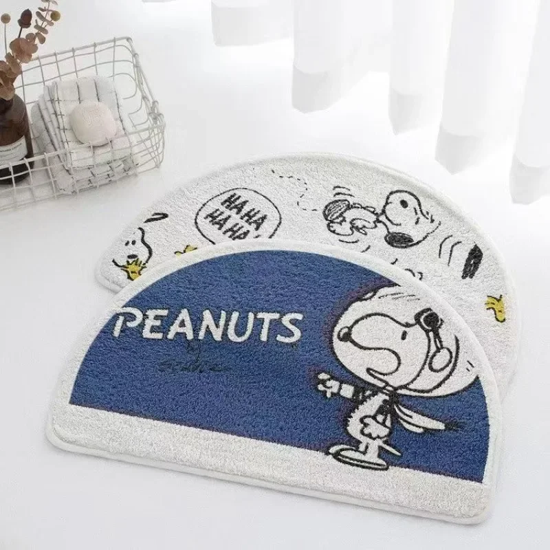 Snoopy ins Nachahmung Kaschmir Boden matte Eingang Bad rutsch fest schnell trocknend nach Hause Badezimmer Fuß matte Tür matte Cartoon Teppich Image