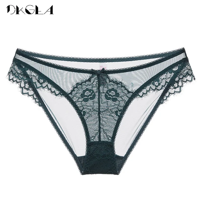 2020 neue Weiche Slip Plus Größe XXL XL L Low-Aufstieg Frauen Dessous Spitze Höschen Grün Transparent Unterwäsche Sexy panty Stickerei