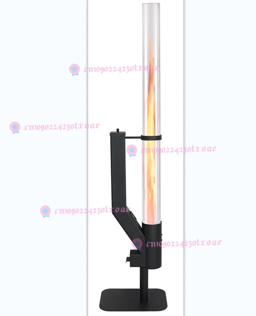 Innovativer Moderner Kamin für Villen: Stahl-Pelletofen mit Fackel - Feuerrohr-Säulen-Design