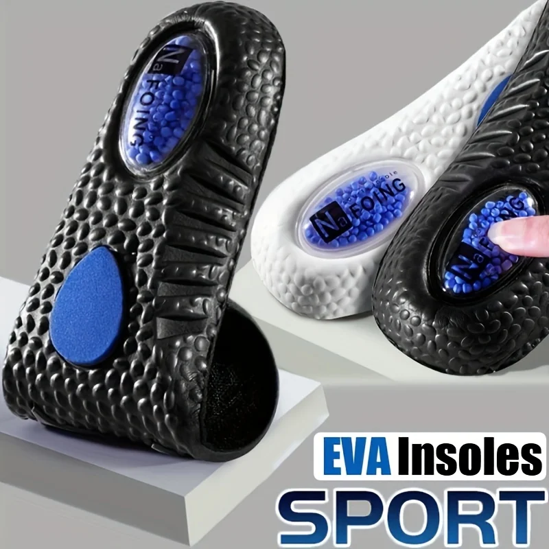 1 Paar EVA-Einlegesohlen für Schuhe, Sohle, Stoßdämpfung, Deodorant, atmungsaktives Kissen, Laufsohlen für Herren und Damen Image