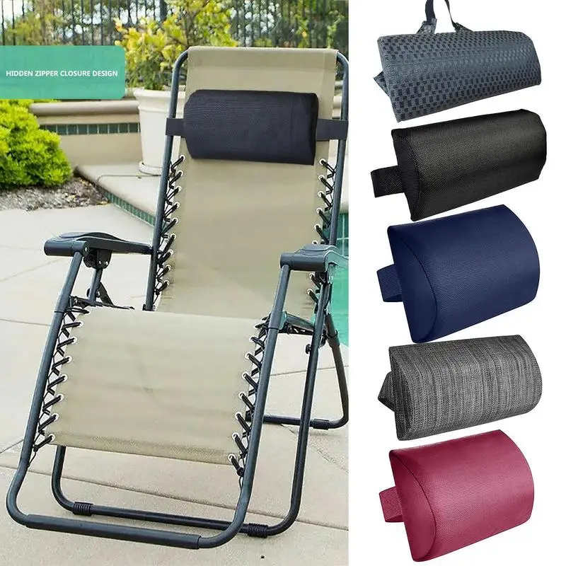 Kissen für Gartenliegen, Nackenkissen, Liegestuhl, Kopfstütze, Strandkorb, Kissen, Camping, Terrasse, Lounge-Stuhl, Mittagspause, Ruhekissen