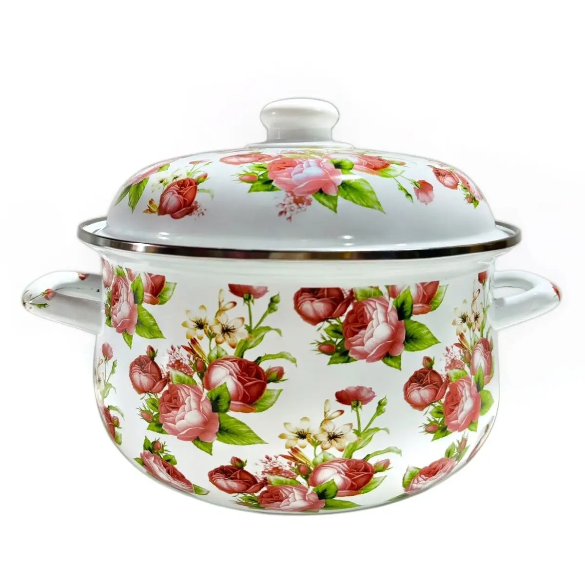 Extra dicker Emaille-Eintopf für Küche, Hotel, Kochgeschirr, Emaille-Topf, Suppe, Brei, Kochen, Nudeln Image