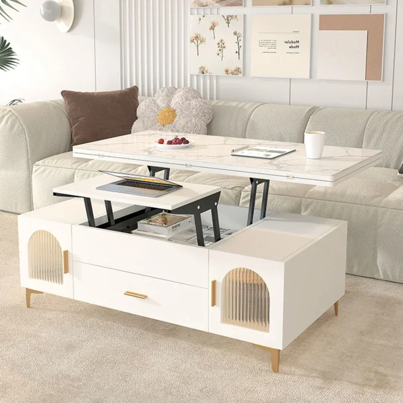 Ausziehbarer Aufbewahrungs-Couchtisch für Küche, Wohnzimmer, Teetische, platzsparend, Designer-Stolik Kawowy-Möbel Image