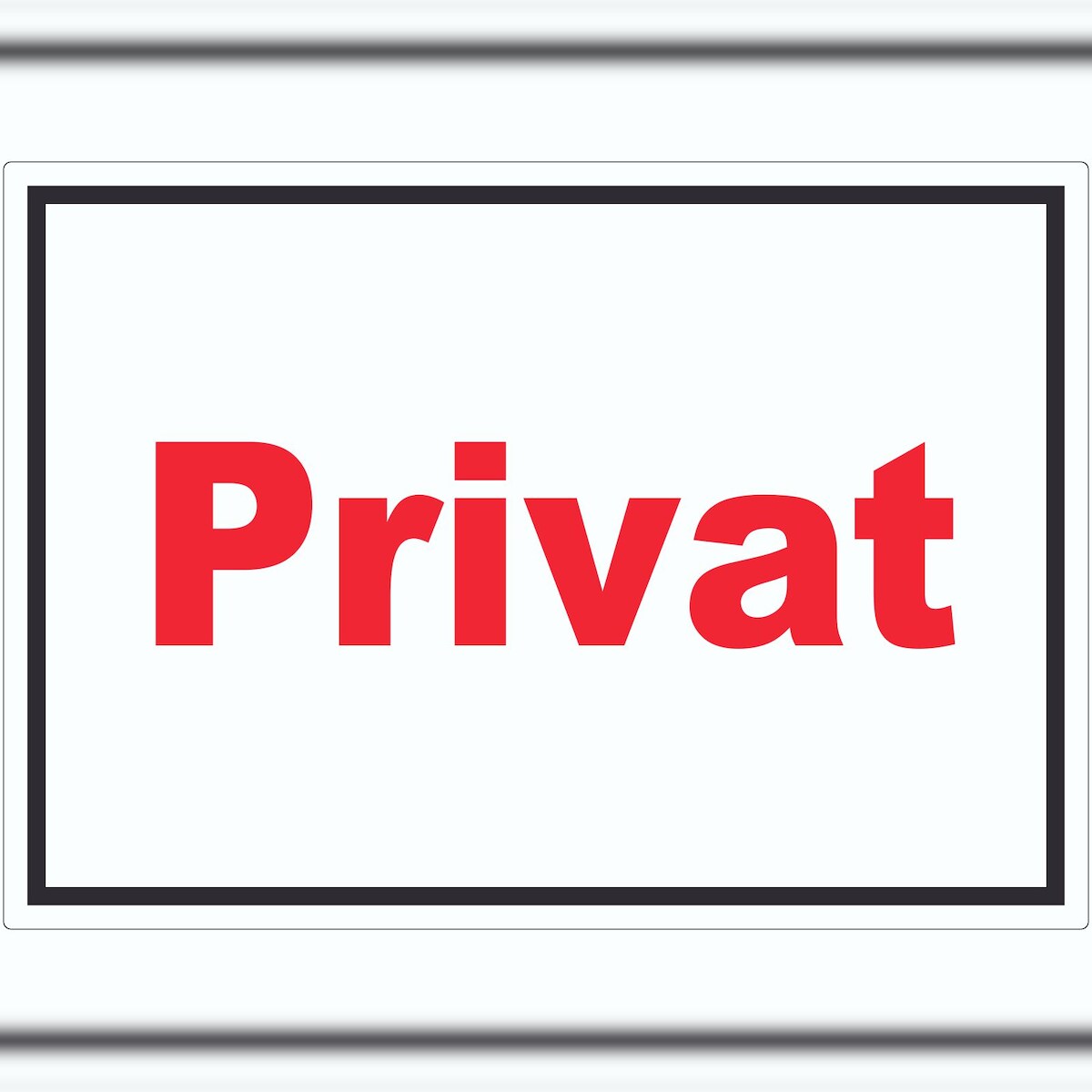 HB-Druck Privat Aufkleber rot-weiß-schwarz A8 (52x74mm) Image