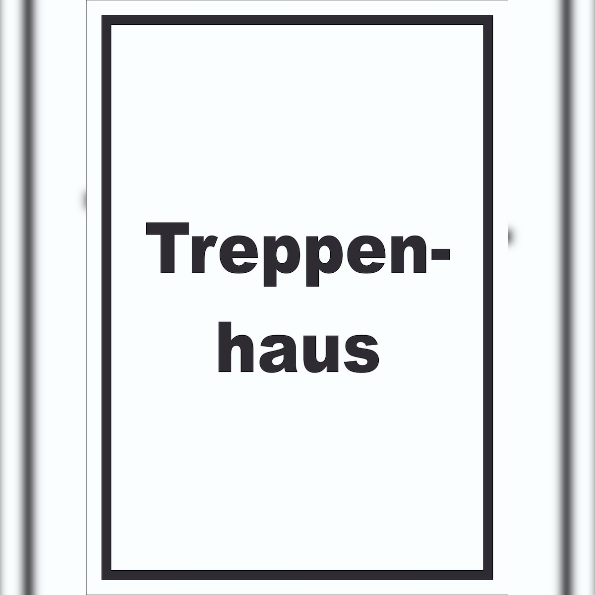 HB-Druck Treppenhaus Schild mit Text Stufen steigen hochkant A0 (841x1189mm) Image