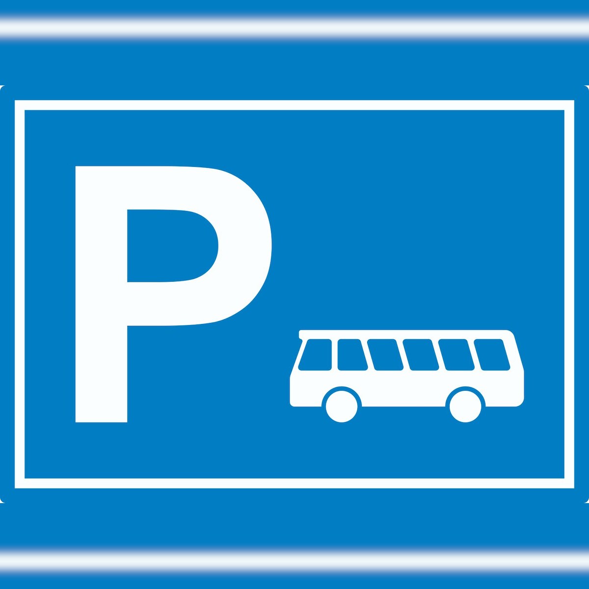 HB-Druck Bus Reisebus Parkplatz Aufkleber waagerecht A2 (420x594mm) Image