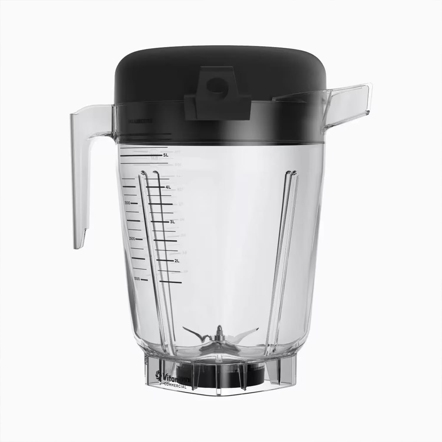 Vitamix Commercial 075763 192 oz Big Batch Container w/ Lid, Plug & Blade Assembly for Power-Prep, Clear