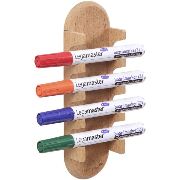 Legamaster Stiftehalter »WOODEN« 4 Fächer braun, 6.2x24x3.9 cm Image