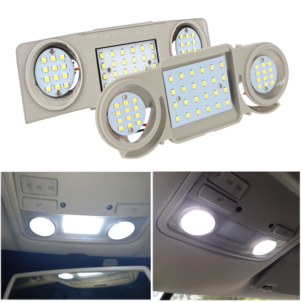 12V Luci Interne Auto LED Lampade A Cupola Accessori Auto Per Volkswagen VW Passat B6 B5 B7 CC Golf 4 5 6 Seat Leon Skoda Octavia
