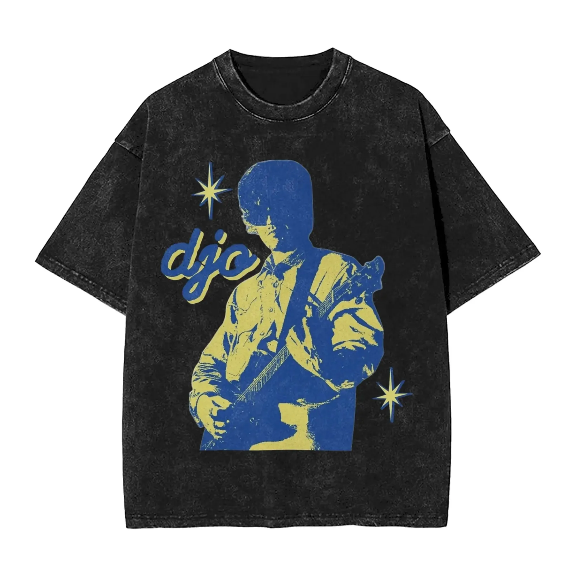 Djo Joe Keery Album Poster Print T-Shirt für Männer und Frauen Vintage Gewaschene Baumwolle Harajuku Streetwear-Stil Sommer Neues Übergroßes T-Shirt