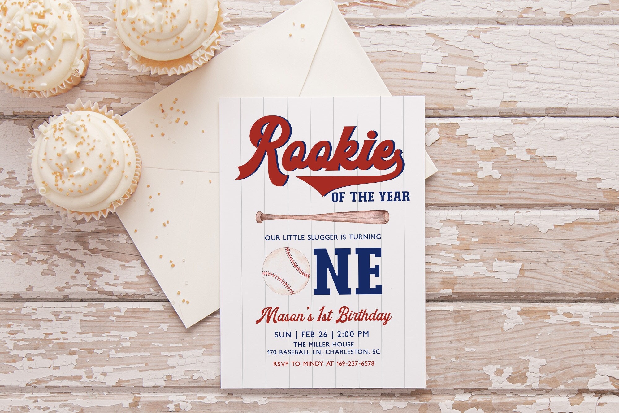Invito di compleanno a tema baseball modificabile per il primo compleanno, invito di compleanno a tema baseball per bambino, modello per il primo comp