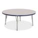 Jonti-Craft Berries Adjustable Height Circular Activity Table Laminate in Brown | 24 H in | Wayfair 6468JCE112